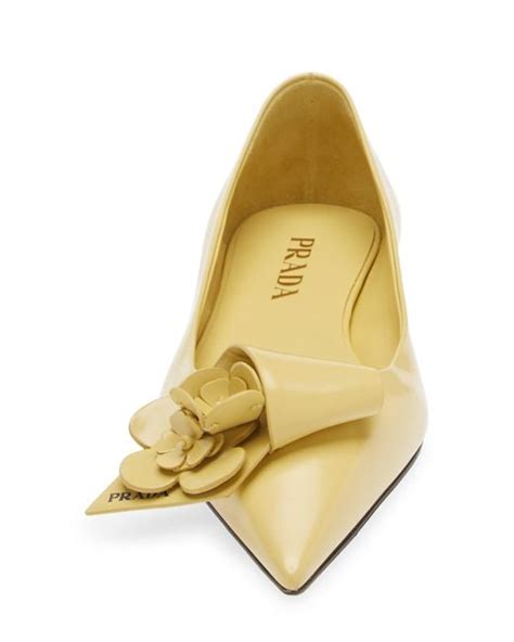 prada pointed toe flats|Prada loop pointed toe flat.